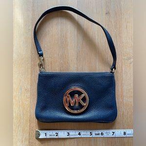 Michael Kors wristlet in blue leather